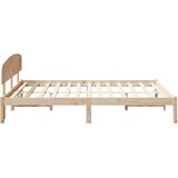  Krevetna konstrukcija Prirodna 160 x 200 cm Čvrsto borovo drvo | shoptok.hr