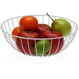 Posuda za Voće Versa Flandes Metal Čelik Drvo MDF 28 x 10 x 28 cm | shoptok.hr