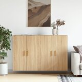 Maison Chic Stenska omarica - Zidna omarica 2 kosa sonoma hrast inženirski les iu863, (22063142) | Shoptok.si