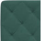 vidaXL Posteljni okvir z LED lučkami temno zelen 160x200 cm žamet, (21081975) | Shoptok.si