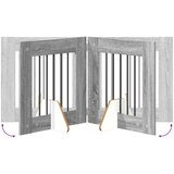  Vrata za pse z stojali 2 pcs Siva Sonoma 60 x 60 cm, (5000232699) | Shoptok.si