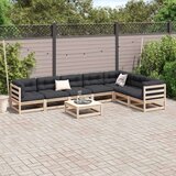  8-dijelni set vrtnih sofa od masivne borovine | shoptok.hr