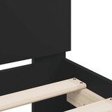  Okvir za krevet s uzglavljem i LED crni 180x200 cm | shoptok.hr
