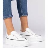 Gemre White women's high-sole sneakers Selina | ePonuda.com