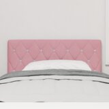  LED glava postelje z LED lučmi Roza 100 cm Poliester, (5000142376) | Shoptok.si