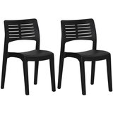 Maison Chic Vrtni Stoli - Stol za vrt 2 kosa antracit polipropilen JS489, (21877441) Cene