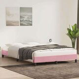  posteljni okvir brez vzmetnice roza 140x210 cm žamet, (21829376) | Shoptok.si
