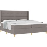 vidaXL Postelja z žimnico Box Spring Taupe 200 x 200 cm blago - - taupe - 95.93 - 200 x 200 cm - | Shoptok.si