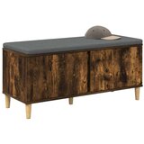  Klupa za hodnik s jastukom Dimljeni hrast 60 x 38 x 46 cm | shoptok.hr