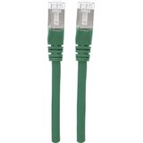 Intellinet 350648 RJ45 omrežni kabel\, Patch kabel CAT 6a S/FTP 5.00 m zelena zaščita iz folije\, pletena zaščita\, brez halogena 1 kos, (20417986) | Shoptok.si