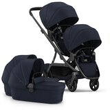 Redsbaby NUVO 2 Twin dječja kolica za blizance 2u1, Midnight Blue Cijene