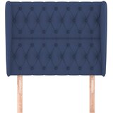  Uzglavlje s ušima plavo 103x23x118/128 cm od tkanine | shoptok.hr