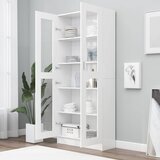  Vitrina bijela 82,5 x 30,5 x 185 cm konstruirano drvo | shoptok.hr