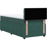 vidaXL Box spring krevet s madracem tamnozeleni 90x190 cm baršunasti | shoptok.hr