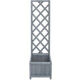 Maison Chic Cvetlično korito - Cvetlični Lonec z mrežo 40x30x135 cm trden les jelke, (21790155) | Shoptok.si