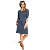BeWear Ženska haljina B033 plava siva | smeđa | pink Cene