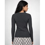 Lacoste T-shirt en coton côtelé slim fit Siva | shoptok.hr