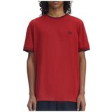 Fred Perry Majice & Polo majice TWIN TIPPED T-SHIRT Rdeča | Shoptok.si