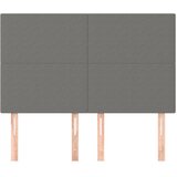  Uzglavlje tamno sivo 144x5x118/128 cm tkanina | shoptok.hr