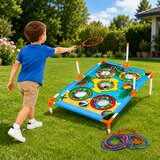  4-in-1 Target Throwing Skill Game with a Board, Bags, Hoops, Frisbee | shoptok.hr