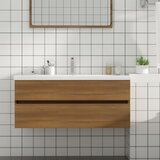 vidaXL Omarica za umivalnik rjavi hrast 100x38,5x45 cm konstruiran les Cene