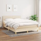 s oprugama i madracem krem 140x200 cm od tkanine | shoptok.hr