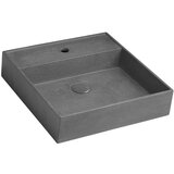 Sapho tamno sivi betonski umivaonik quadrado 46 x 46 cm Cene
