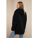 Kesi Insulated sweatshirt with side zipper black | shoptok.hr