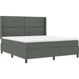  Postelja z vzmetnico Temno siva 180x200 cm Tkanina, (22050373) | Shoptok.si