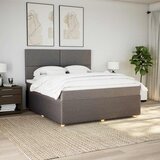  Krevet s oprugama i madracem smeđesivi 180x200 cm tkanina | shoptok.hr