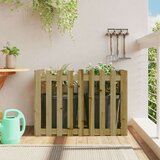 vidaXL Vrtna visoka greda z ograjico 100x50x70 cm impreg. borovina | Shoptok.si