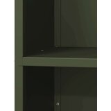 vidaXL stojalo za drva olivno zelena 40x30x80 cm hladno valjano jeklo | Shoptok.si