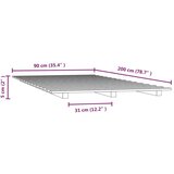  Posteljni okvir bel 90x200 cm trdna borovina, (20726876) | Shoptok.si