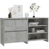  2-dijelna komoda siva boja betona od konstruiranog drva | shoptok.hr