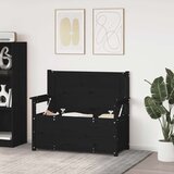  Klupa crna 112 5 x 51 5 x 96 5 cm od masivne borovine | shoptok.hr