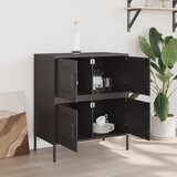  Komoda crna 68 x 39 x 79 cm čelična | Eponuda.com