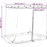  Mreža protiv komaraca za gazebo 220 mesh Bijela 2 x 2 x 2 m | shoptok.hr