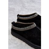Boto Suede Women's Slippers With Fur Black Buffie | Shoptok.si