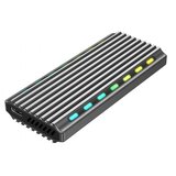  Kućište za externi M.2 SSD GEMBIRD USB 3.1 enclosure for M.2 NVMe drives, backlighted, aluminum, EE2280-U3C-03 Cijene