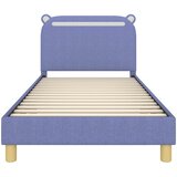 Krevet za djecu s uzglavljem Traper plava 90 x 200 cm Tkanina | Eponuda.com