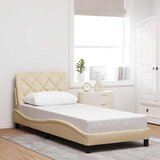  Okvir kreveta s LED-om bez madraca krem 80x200 cm Tkanina | shoptok.hr