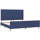  Okvir za krevet bez madraca plavi 180x200 cm od tkanine | shoptok.hr