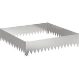  Ograda oko Travnjaka 4 kom. 100 x 100 x 20 cm Čelik Srebrna - Nehrđajući čelik 100 x 100 x 20 cm 4 | shoptok.hr