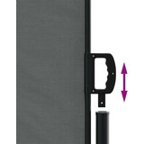  Uvlačiva bočna tenda 100 x 600 cm antracit | shoptok.hr