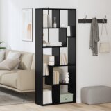  Odvajač prostorija-polica Crna bukovina 67x25x161.5 cm Konstruirano drvo | shoptok.hr