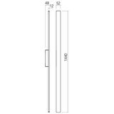 Redo 90624 - LED spoljno zidno svetlo REFLEXA LED/24W/230V 3000K IP54 braon | Eponuda.com
