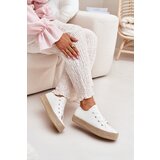 Boto Women's Platform Sneakers With Weaving White Princa | Shoptok.si