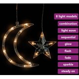  Vilinska svjetla zvijezde i mjeseci 138 LED topla bijela | shoptok.hr