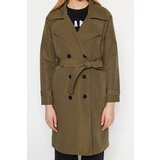 Trendyol Trench Coat - Khaki - Double-breasted | Shoptok.si