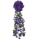  The Living Store Božična cvetlična girlanda 3 kosi temno vijolična 85 cm - Božični Cvetlični Venec, (21445135) | Shoptok.si